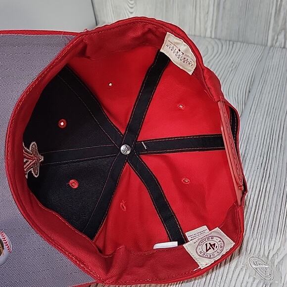 47 Forty Seven MLB Angels Home Rep Cap, Red, Snapback, Sm--Md, Youth - Picture 5 of 9